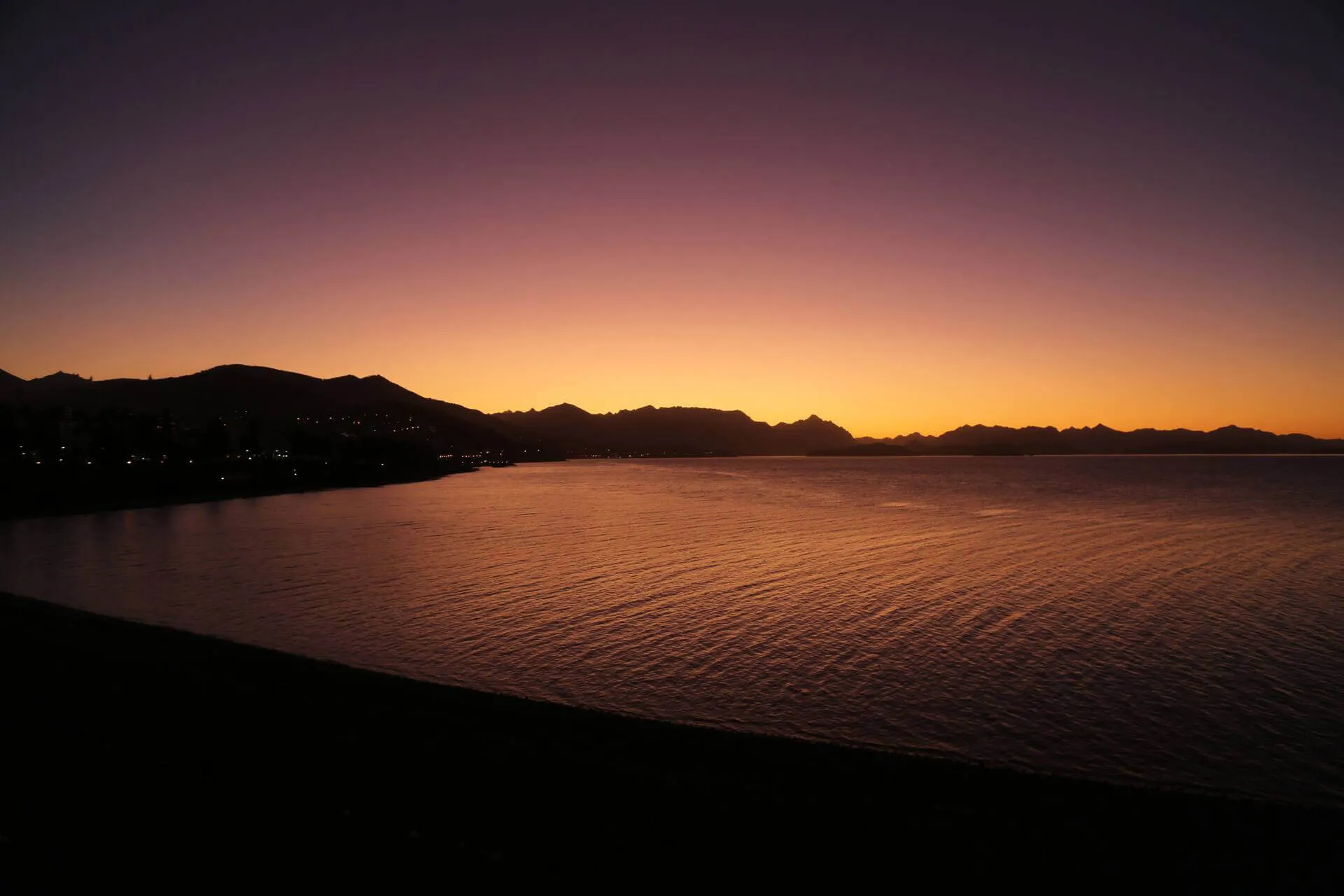 Pôr do sol visto do apartamento ROMANCE