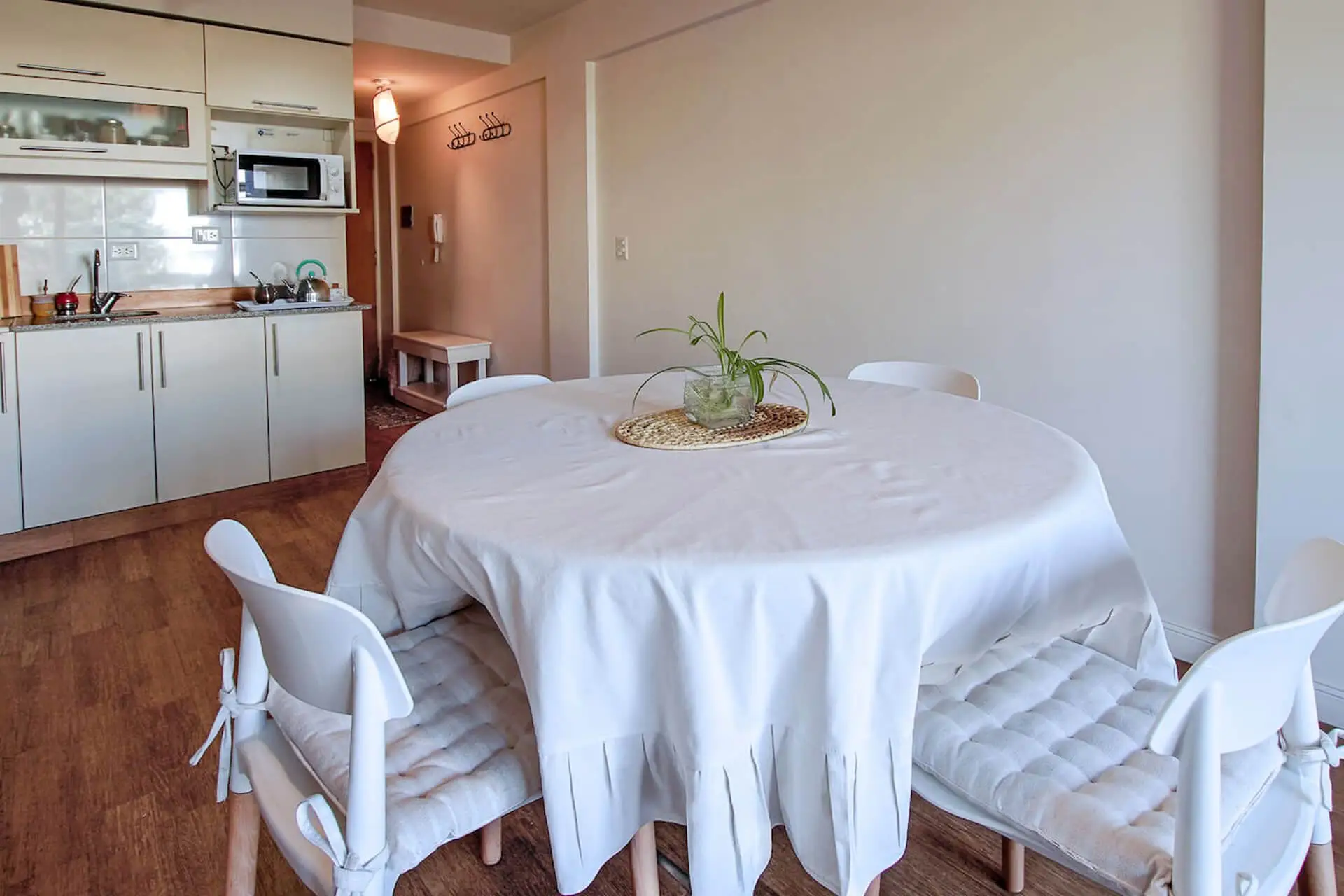 Sala de jantar do apartamento duplex no Edifício Terrazas