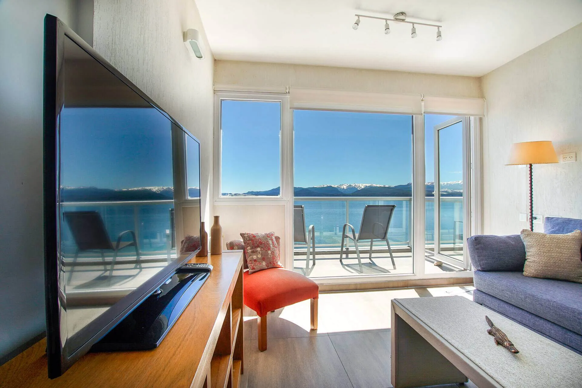 Sala de estar do apartamento DELUXE