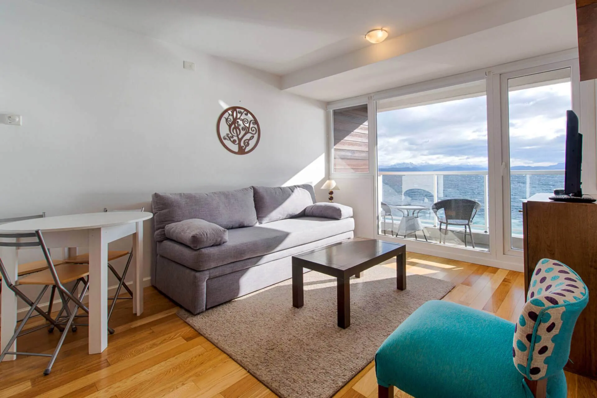 Sala de estar do apartamento Michel