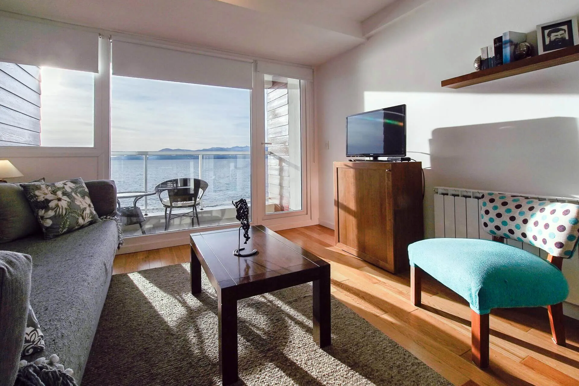 Sala de estar do apartamento Michel