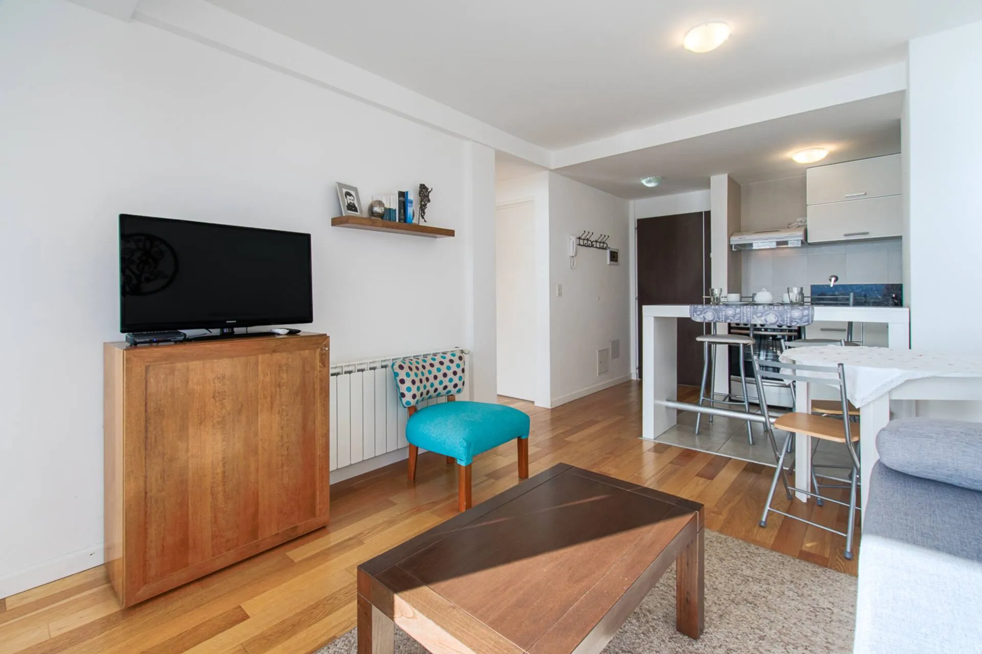 Sala de estar do apartamento Michel