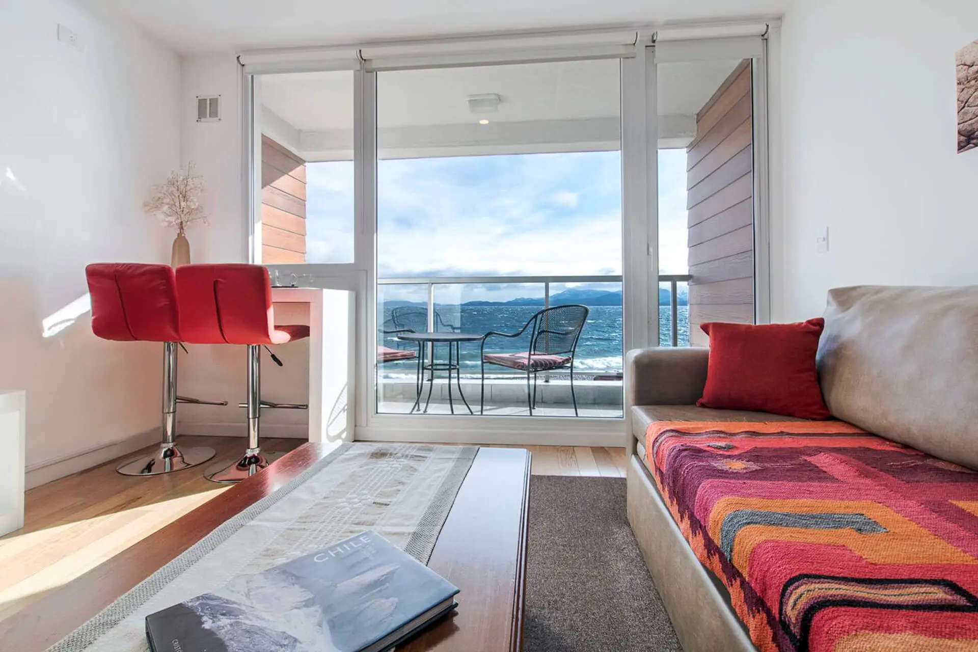 Sala de estar do apartamento TIERRA